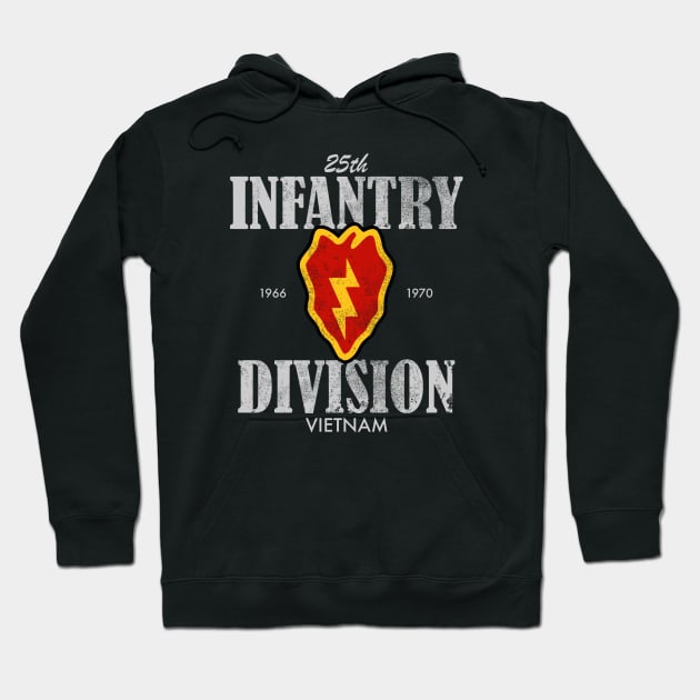 25th Infantry Division Vietnam (distressed) Hoodie by TCP